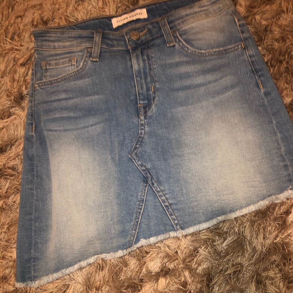 Flying Monkey Denim Skirt